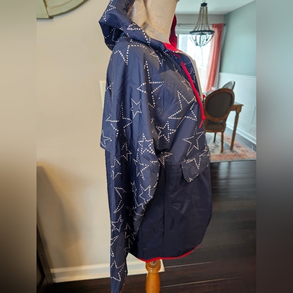 Eddie Bauer Women's Size Medium Anorak Rain Pullover Packable Lightweight Star - Picture 6 of 12